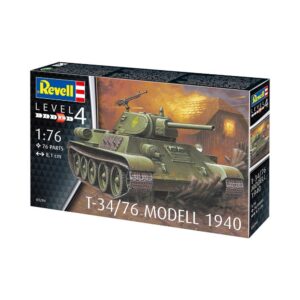 Revell liimitav mudel Vene tank T-34/76 Modell 1940 1:76 1/4