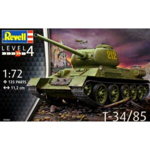 Revell liimitav mude Vene tank T34/85 1:72 1/4